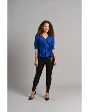 Jasmin Frill Top - Blå
