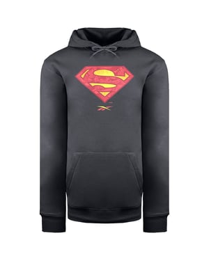 Reebok x DC Superman Heren Donker Grafiet Hoodie