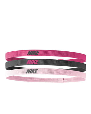 Nike Mixed Width Headband (Pack of 3) (Pink/Grey)