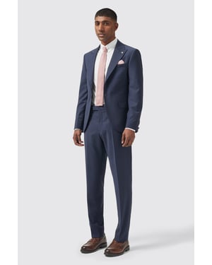 Buscot Slim Fit Navy Trousers