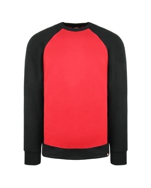 Dickies Tweekleurige Heren Trui Rood/Zwart