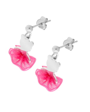 Orphelia 'Bear Bow' Kinder 925 Sterling Zilveren Oorbellen - Zilver ZO-7132