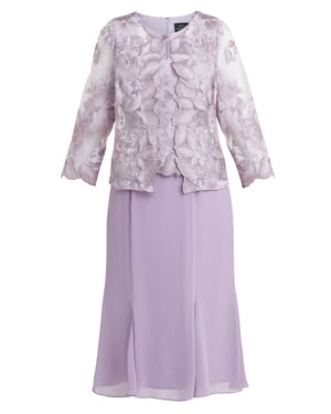 Nadine Midi Length Mock Jacket Dress