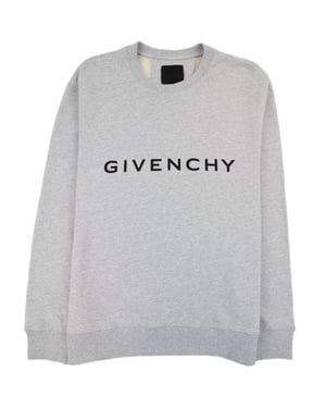 Givenchy Archetype Slim Fit Sweatshirt i fleece Ljusgrå