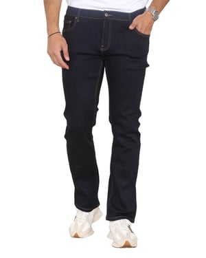 MYT Herenjeans met rechte pijpen, hyperstretch denim in indigo
