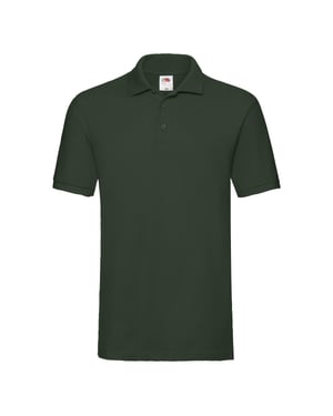Fruit of the Loom Heren Premium Piqué Poloshirt (Fles groen)