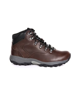 Regatta Great Outdoors Mens Bainsford Waterproof Leather Hiking Boots (Peat)