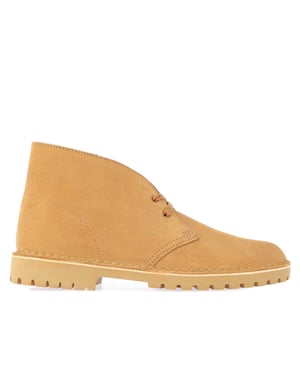 Men's Clarks Originals Desert Rock Shoes in Brown