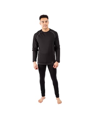 Trespass Unisex Adult Sandler Base Layer Set (Black)