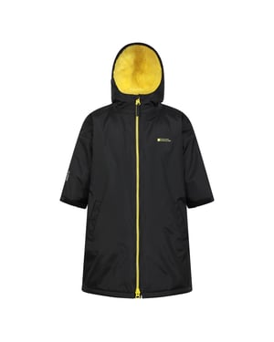 Mountain Warehouse Waterdichte badjas voor kinderen (Jet Zwart)