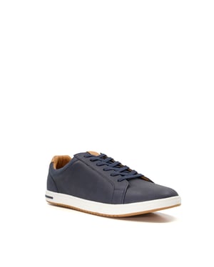 Dune Mens TEZZY Perforated Lace-Up Trainers Tezzy