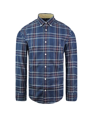 Eden Park Regular Heren Navy Oxford Overhemd