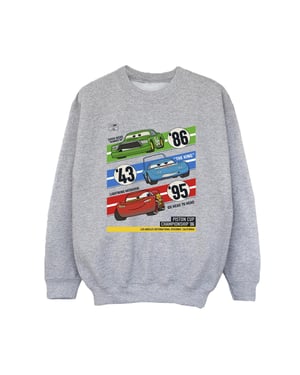 Disney Jongens Cars Piston Cup Kampioenen Sweatshirt (Sportgrijs)