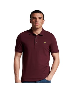Lyle & Scott Polo SS Plain Polo Shirt Rood