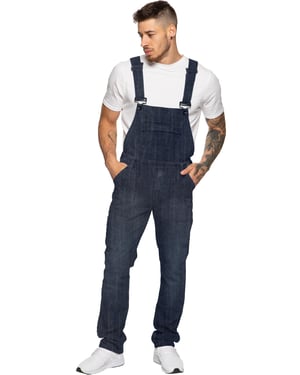Enzo | Denim Overall tuinbroek voor heren - Donkerblauw