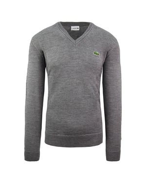 Lacoste Wool Mens Grey Sweater