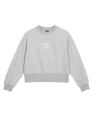 Umbro Dames/Dames Core Boxy Sweatshirt (Grijs gemêleerd/wit)