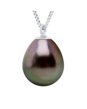 Halsband äkta odlad Tahitipärla pärla 9-10 mm