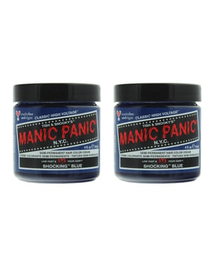 Manic Panic Classic High Voltage Shocking Blue Semi-Permanent Hair Dye 118ml X 2