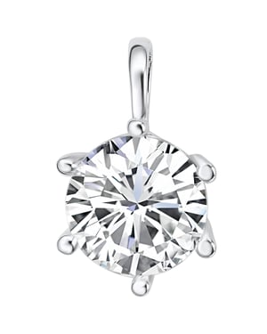 Pendant silver embellished with swarovski crystals ® white Rafaela Donata