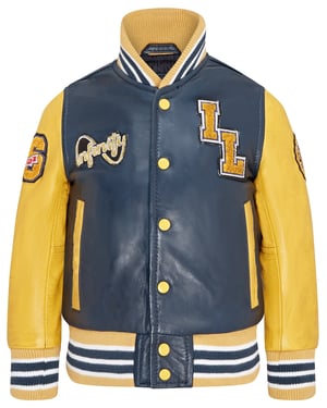 Letterman leren Varsity College bomberjack voor kinderen