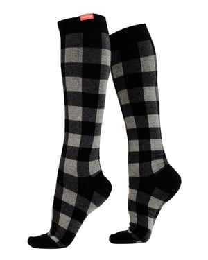 VIM&VIGR - Graduated Compression Socks 15-20 mmhg for Men & Women | Cotton Socks for Pregnancy, DVT & Swollen Legs - Heathered Grey