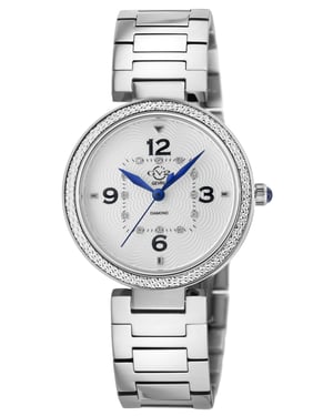 GV2 Women's Piemonte 14200B Swiss Quartz Two-Tone Stainless Steel Diamond Watch