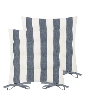 Yard Hayle Striped Cotton 2 Pack Seat Pads