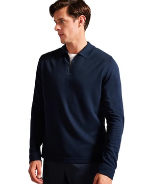 Ted Baker Heren Poloshirt Met Lange Mouwen - Karpol