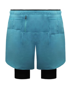 New Balance Q Speed 5inch Mens Blue 2in1 Shorts