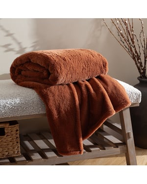 furn. Kallu Double-Sided Faux-Fur Throw