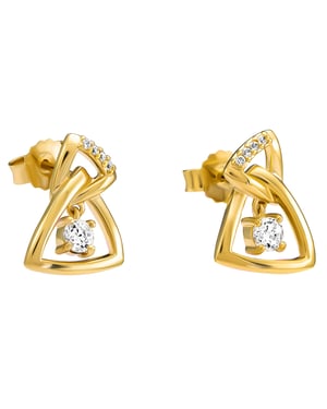 Orphelia 'Santorini' Women's 925 Sterling Silver Drop Earrings - Gold ZO-7570/G