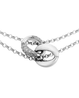 Orphelia Dames 925 Sterling Zilveren Ketting - Zilver ZK-7176