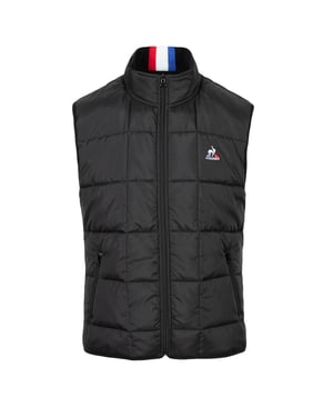 De mouwloze donsjas voor heren van Le Coq Sportif, een winterklassieker.