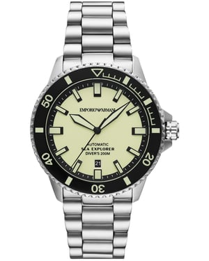 Emporio Armani Sea Explorer Heren Zilver Horloge AR60083