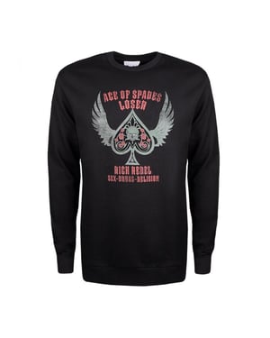 John Richmond Sweatshirt Kroening Herr Svart