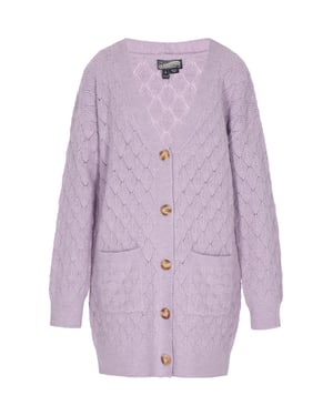 Dreimaster Vest Dames lavendel melange