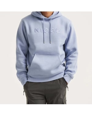 Nicce Mercury Mens Light Blue Hoodie
