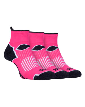 3 Pack Ladies Short Ankle Running Sports Socks with Arch Support