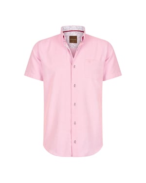Cappuccino Italia Overhemden Korte Mouw Roze Roze