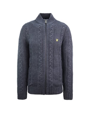 Lyle & Scott Cable Knit Mens Navy Sweater