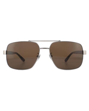 Gucci Sunglasses GG0529S 002 Ruthenium Havana Brown