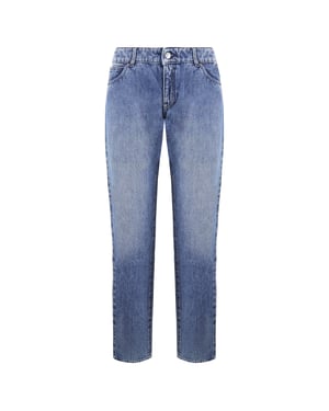 Emporio Armani Slim Fit Tvättade jeans för män