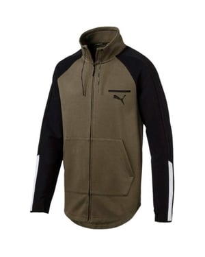 Puma Evo T7 Mens Green Track Jacket