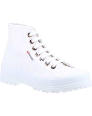 Superga 2341 Alpina Hars Oogjes 100% Katoen Dameslaarzen Wit