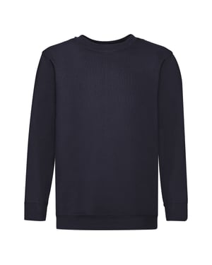 Fruit of the Loom Barn/Kids Classic Set-in Sweatshirt (Djupt marinblått)