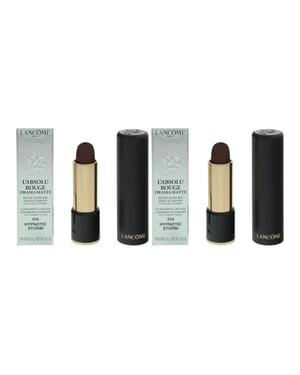 Lancome L'Absolu Rouge Drama Matte Lipstick 3.4g 514 Hypnotic Storm x 2