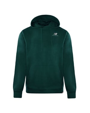 New Balance Lång Pullover Teal Mens Essentials Broderad Hoodie MT11550 TKK
