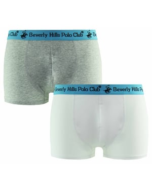 Beverly Hills Polo Club Mens 2-Pack Trunks
