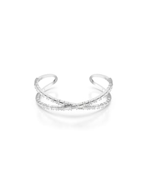 Swarovski 'Hyperbola' Women's Base Metal Bracelet - Silver 5677626